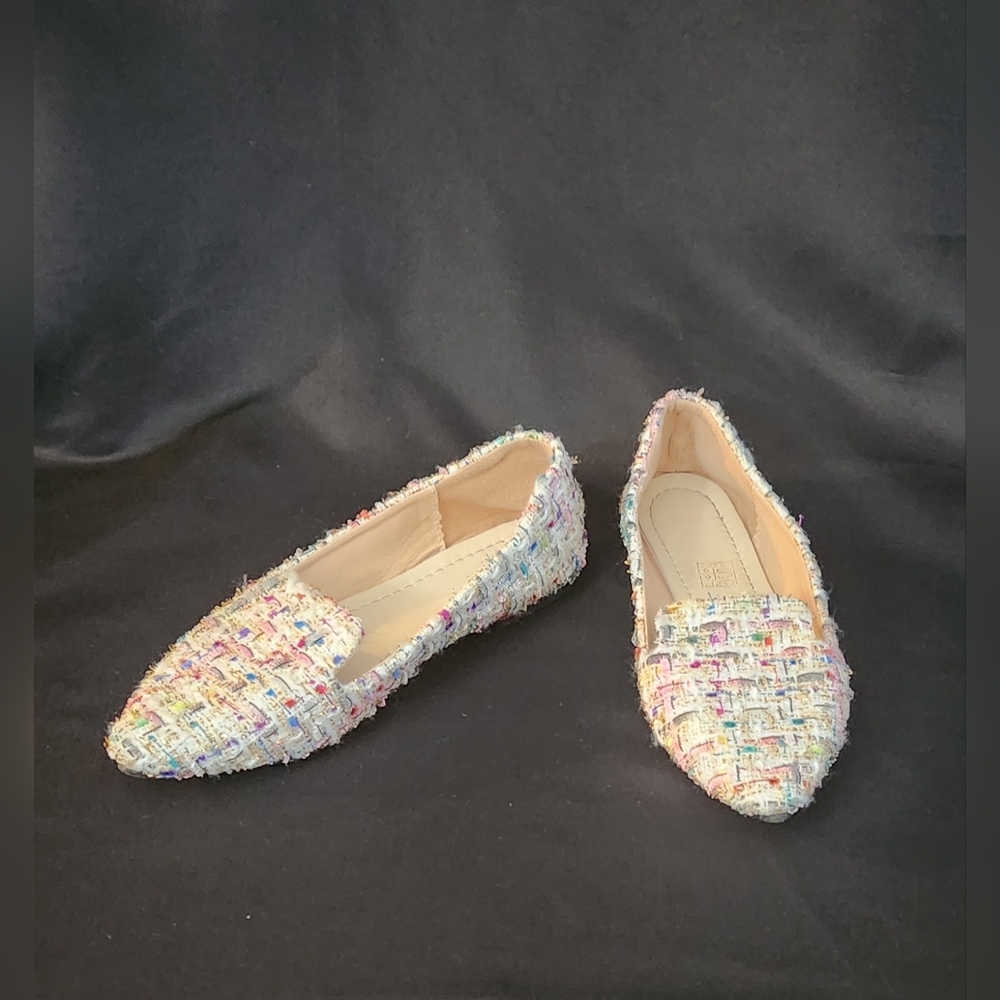 Women's Tweed Multicolor Loafers - Picture 12 of 16